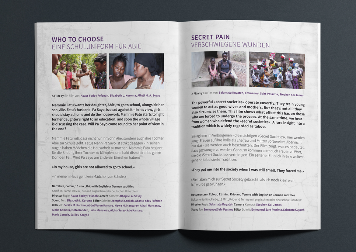 DVD Booklet Gestaltung – Sierra Leone on the Rise