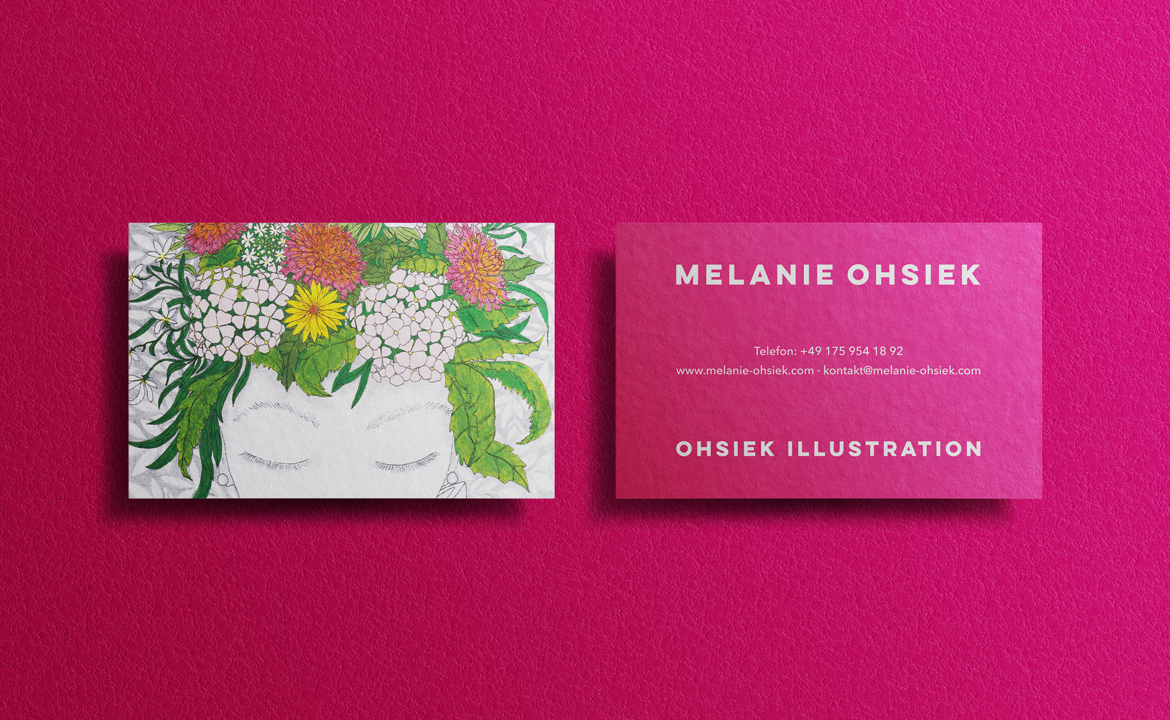 Ossig Design | Visitenkartengestaltung für Melanie Ohsiek