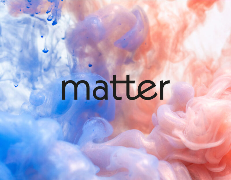 Logogestaltung für »Matter Skincare«, gestaltet von Ossig Design.